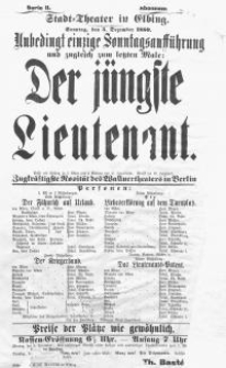 Der jüngste Lieutenant - E. Jacobsohn