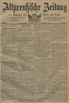 Altpreussische Zeitung, Nr. 59 Mittwoch 11 März 1891, 43. Jahrgang