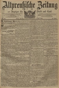 Altpreussische Zeitung, Nr. 80 Dienstag 7 April 1891, 43. Jahrgang