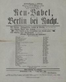 Neu-Babel, oder: Berlin bei Nacht - David, Kalisch