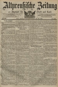 Altpreussische Zeitung, Nr. 107 Sonntag 10 Mai 1891, 43. Jahrgang