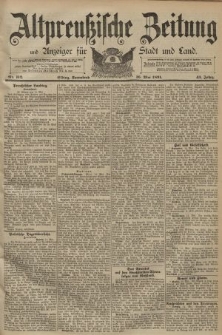 Altpreussische Zeitung, Nr. 112 Sonnabend 16 Mai 1891, 43. Jahrgang