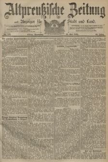 Altpreussische Zeitung, Nr. 115 Donnerstag 21 Mai 1891, 43. Jahrgang
