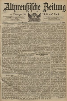 Altpreussische Zeitung, Nr. 135 Sonnabend 13 Juni 1891, 43. Jahrgang