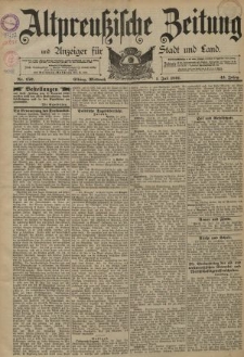 Altpreussische Zeitung, Nr. 150 Mittwoch 1 Juli 1891, 43. Jahrgang