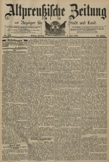 Altpreussische Zeitung, Nr. 152 Freitag 3 Juli 1891, 43. Jahrgang