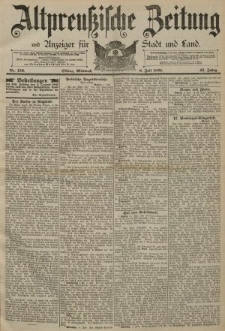 Altpreussische Zeitung, Nr. 156 Mittwoch 8 Juli 1891, 43. Jahrgang