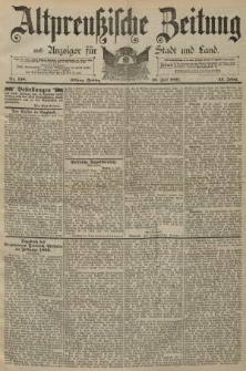 Altpreussische Zeitung, Nr. 158 Freitag 10 Juli 1891, 43. Jahrgang
