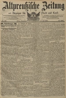 Altpreussische Zeitung, Nr. 159 Sonnabend 11 Juli 1891, 43. Jahrgang