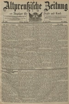 Altpreussische Zeitung, Nr. 160 Sonntag 12 Juli 1891, 43. Jahrgang