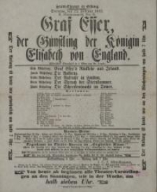 Graf Essex, der Günstling der Königin Elisabeth von England - Laube Heinrich