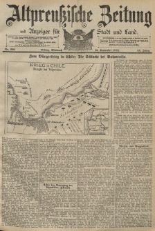 Altpreussische Zeitung, Nr. 216 Mittwoch 16 September 1891, 43. Jahrgang