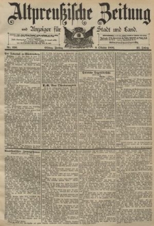 Altpreussische Zeitung, Nr. 236 Freitag 9 Oktober 1891, 43. Jahrgang