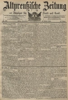 Altpreussische Zeitung, Nr. 237 Sonnabend 10 Oktober 1891, 43. Jahrgang