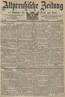 Altpreussische Zeitung, Nr. 240 Mittwoch 14 Oktober 1891, 43. Jahrgang
