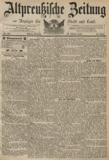 Altpreussische Zeitung, Nr. 251 Dienstag 27 Oktober 1891, 43. Jahrgang