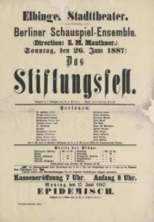 Das Stiftungsfest - Gustav von Moser