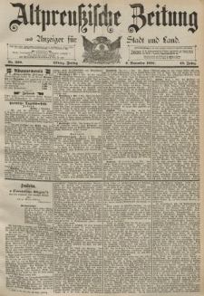 Altpreussische Zeitung, Nr. 260 Freitag 6 November 1891, 43. Jahrgang
