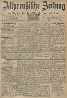 Altpreussische Zeitung, Nr. 285 Sonnabend 5 Dezember 1891, 43. Jahrgang