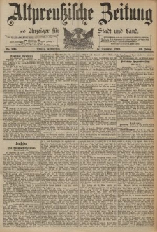 Altpreussische Zeitung, Nr. 295 Donnerstag 17 Dezember 1891, 43. Jahrgang
