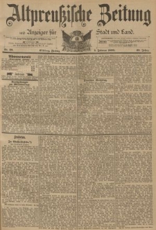 Altpreussische Zeitung, Nr. 29 Freitag 3 Februar 1893, 45. Jahrgang