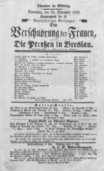 Verschw&ouml;rung der Frauen, oder: Die Preussen in Breslau - Arthur M&uuml;ller