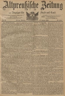 Altpreussische Zeitung, Nr. 39 Mittwoch 15 Februar 1893, 45. Jahrgang