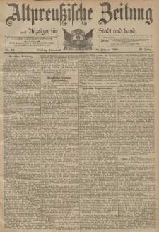 Altpreussische Zeitung, Nr. 42 Sonnabend 18 Februar 1893, 45. Jahrgang