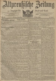 Altpreussische Zeitung, Nr. 52 Donnerstag 2 März 1893, 45. Jahrgang