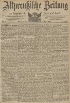 Altpreussische Zeitung, Nr. 53 Freitag 3 März 1893, 45. Jahrgang