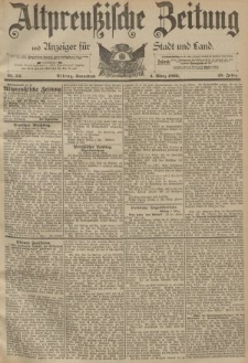 Altpreussische Zeitung, Nr. 54 Sonnabend 4 März 1893, 45. Jahrgang