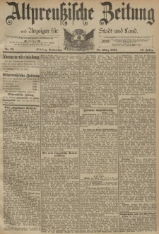 Altpreussische Zeitung, Nr. 76 Donnerstag 30 März 1893, 45. Jahrgang