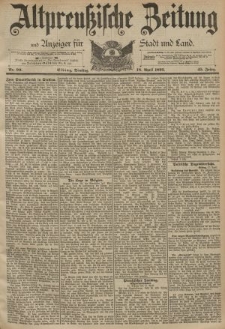 Altpreussische Zeitung, Nr. 90 Dienstag 18 April 1893, 45. Jahrgang