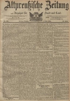 Altpreussische Zeitung, Nr. 108 Dienstag 9 Mai 1893, 45. Jahrgang