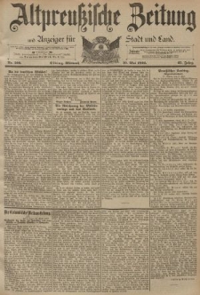 Altpreussische Zeitung, Nr. 109 Mittwoch 10 Mai 1893, 45. Jahrgang