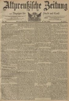 Altpreussische Zeitung, Nr. 111 Sonnabend 13 Mai 1893, 45. Jahrgang