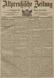 Altpreussische Zeitung, Nr. 122 Sonnabend 27 Mai 1893, 45. Jahrgang