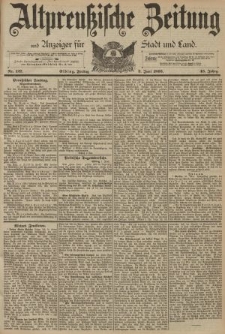 Altpreussische Zeitung, Nr. 127 Freitag 2 Juni 1893, 45. Jahrgang