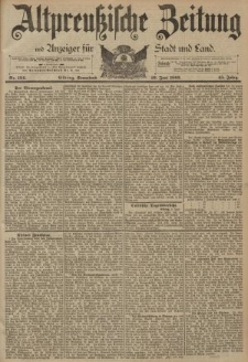 Altpreussische Zeitung, Nr. 134 Sonnabend 10 Juni 1893, 45. Jahrgang