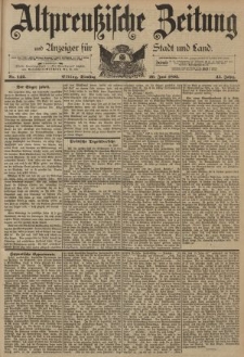Altpreussische Zeitung, Nr. 142 Dienstag 20 Juni 1893, 45. Jahrgang