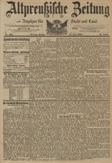 Altpreussische Zeitung, Nr. 145 Freitag 23 Juni 1893, 45. Jahrgang