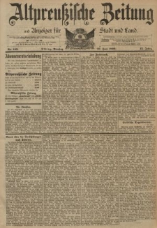 Altpreussische Zeitung, Nr. 148 Dienstag 27 Juni 1893, 45. Jahrgang