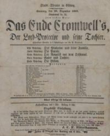 Das Ende Cromwell`s, oder: Der Lord-Protector und seine Tochter - Ernst Raupach