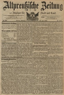 Altpreussische Zeitung, Nr. 149 Mittwoch 28 Juni 1893, 45. Jahrgang