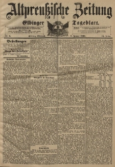 Altpreussische Zeitung, Nr. 6 Mittwoch 8 Januar 1896, 48. Jahrgang