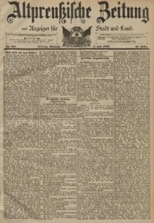 Altpreussische Zeitung, Nr. 155 Mittwoch 5 Juli 1893, 45. Jahrgang