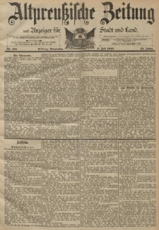 Altpreussische Zeitung, Nr. 156 Donnerstag 6 Juli 1893, 45. Jahrgang