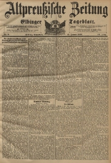 Altpreussische Zeitung, Nr. 9 Sonnabend 11 Januar 1896, 48. Jahrgang