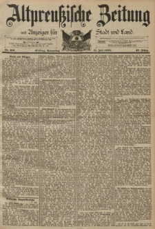 Altpreussische Zeitung, Nr. 162 Donnerstag 13 Juli 1893, 45. Jahrgang