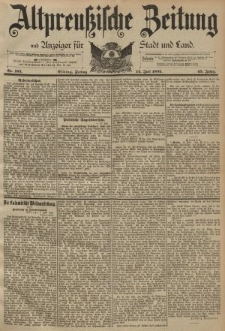 Altpreussische Zeitung, Nr. 163 Freitag 14 Juli 1893, 45. Jahrgang